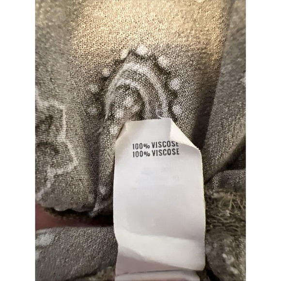 Aerie Paisley Print Smocked Tiered Ruffle Pull On Mini Skirt Size Medium - Picture 8 of 9